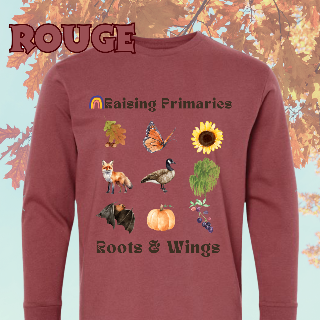 Fall Roots & Wings Long Sleeve Tee
