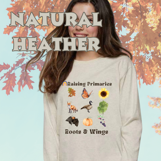Fall Roots & Wings Long Sleeve Tee