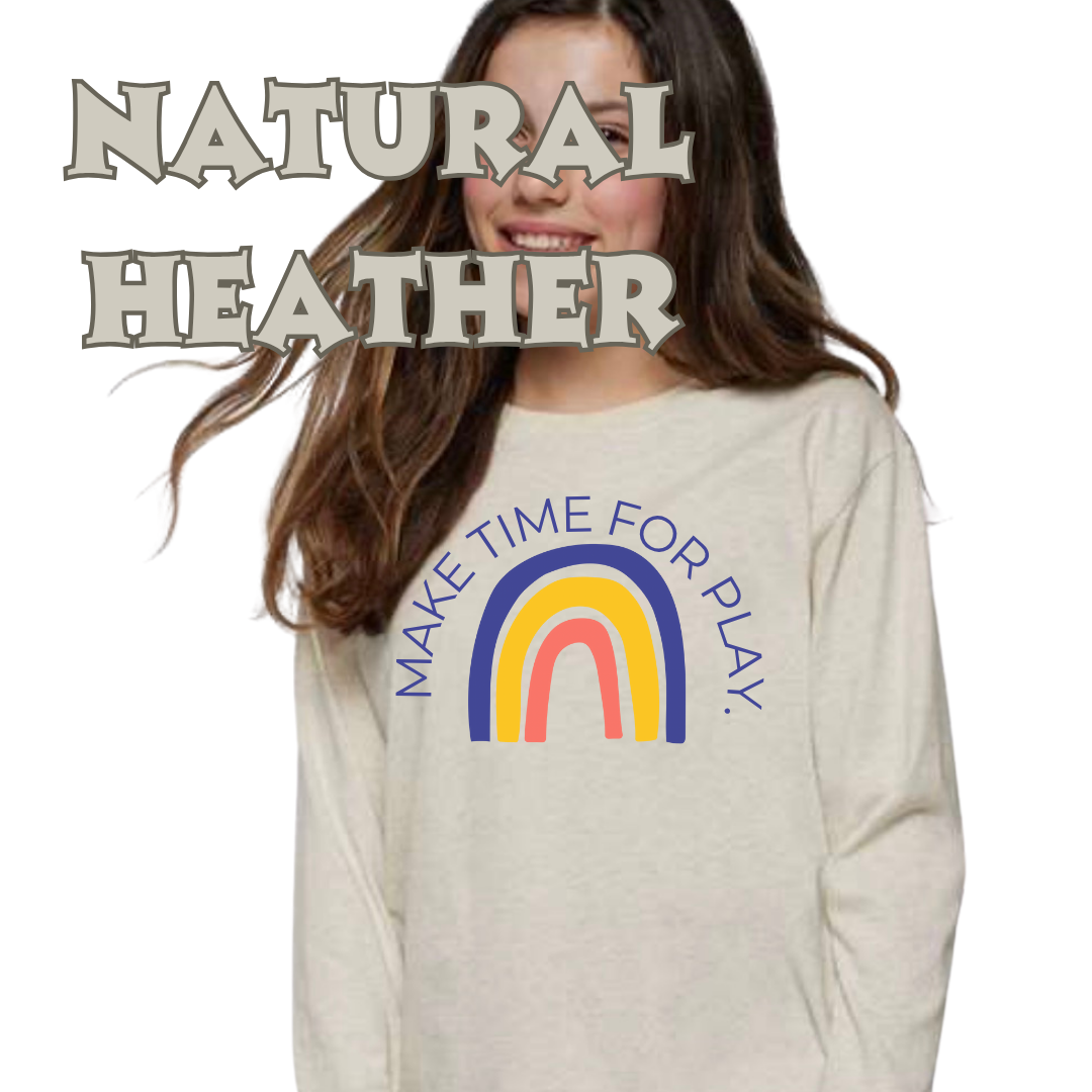 Make Time for Play Rainbow Tee (Long Sleeve)
