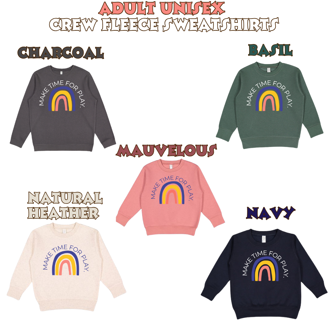 Rainbow Crew Neck Sweatshirt